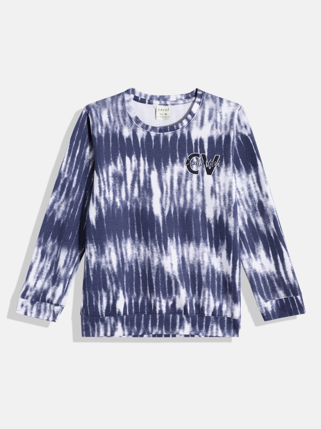 

CAVIO Boys Abstract Printed Sweatshirt, Blue