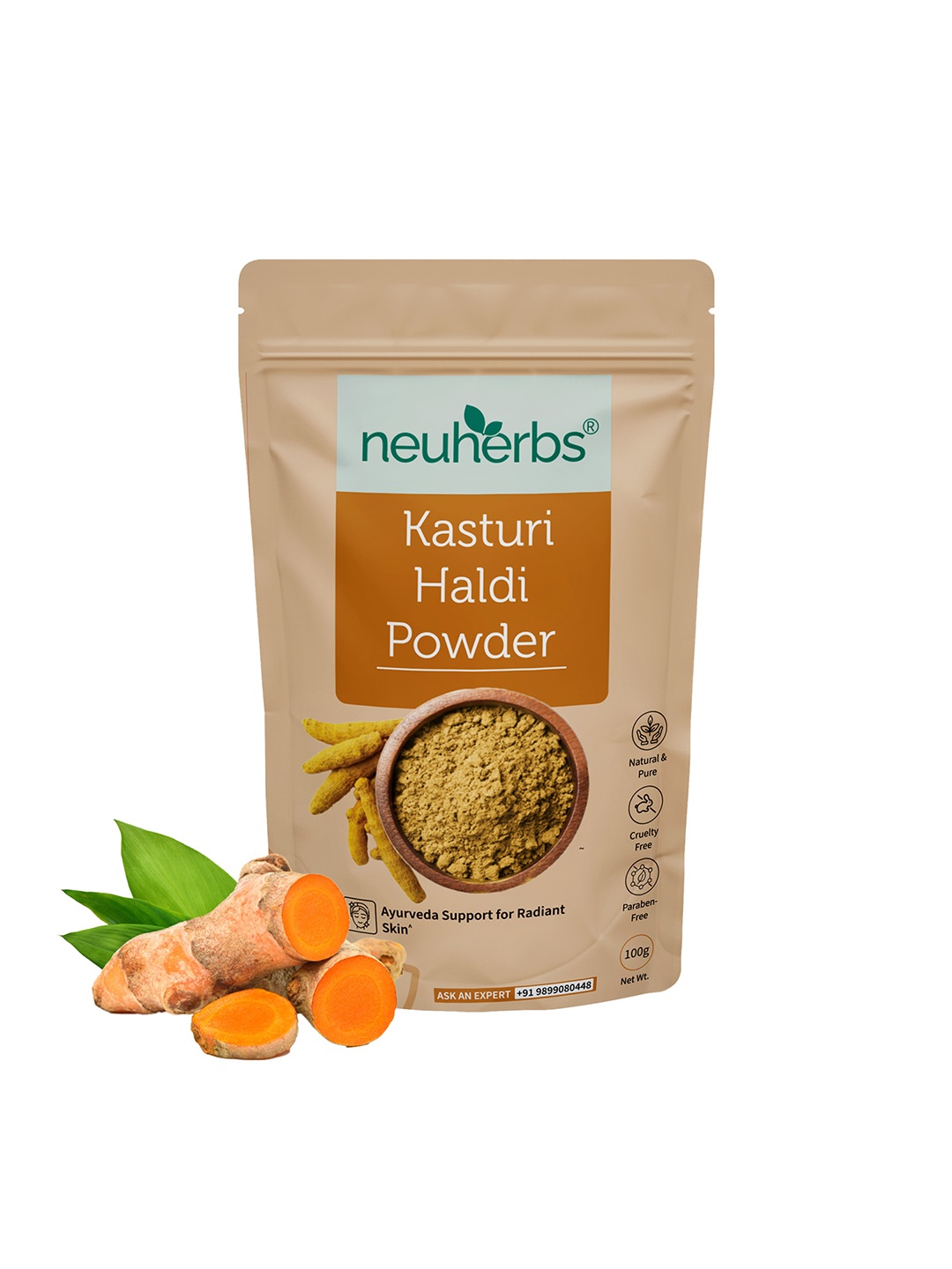 

Neuherbs Kasturi Haldi Powder For Face - 100 g, Orange