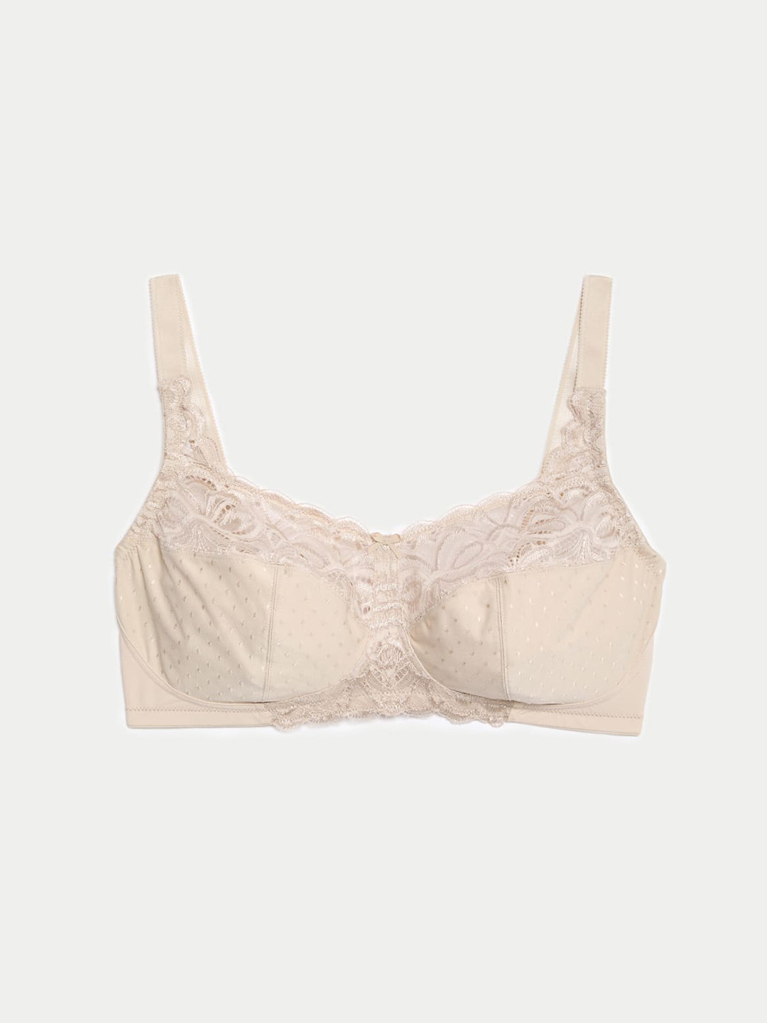 

Marks & Spencer Women Floral Lace Full Coverage Everyday Bra, Nude
