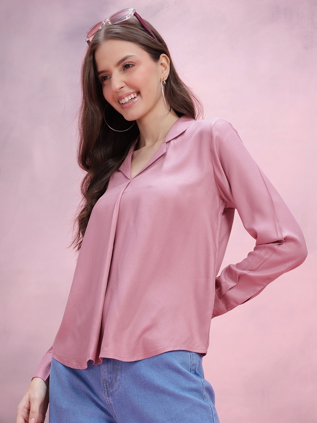 

DressBerry Shirt Style Top, Mauve