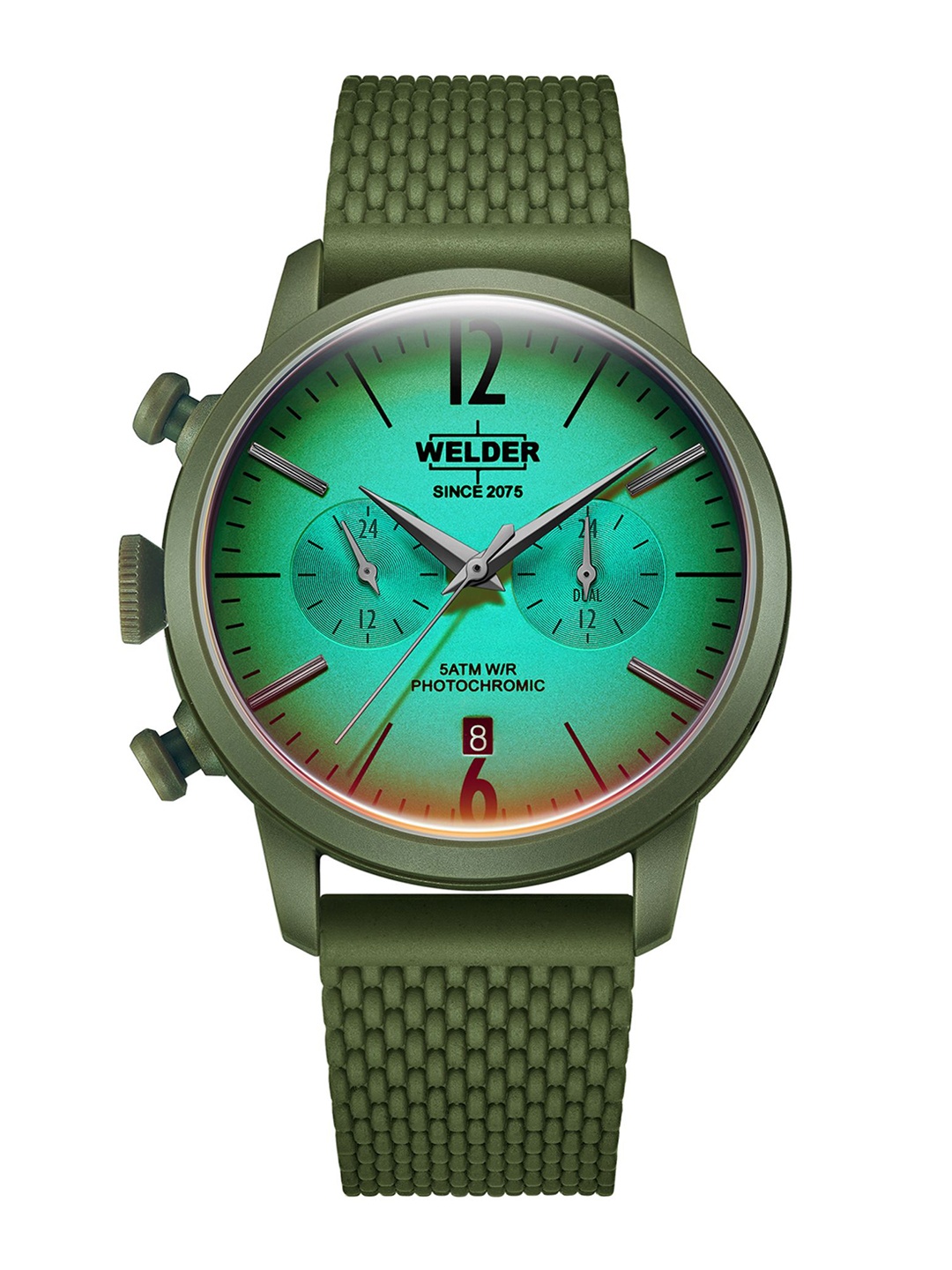 

WELDER Popart Men Brass Dial & Straps Analogue Multi Function Watch WWRP505, Green