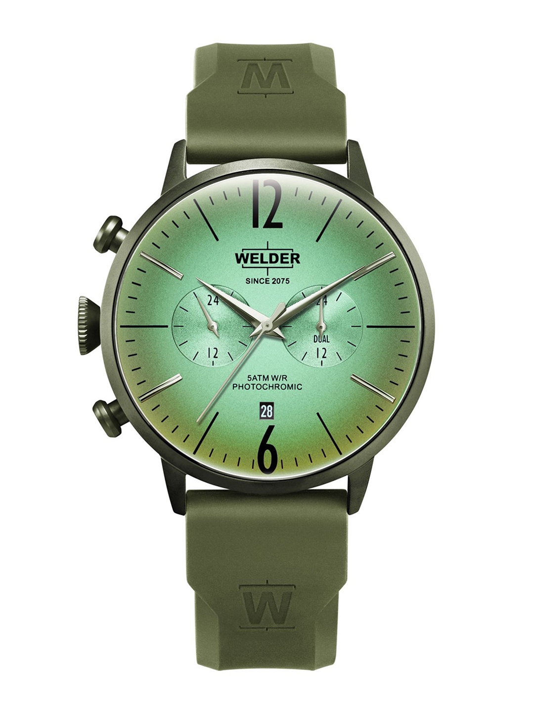 

WELDER Men Brass Dial & Straps Analogue Multi Function Watch WWRC519, Green