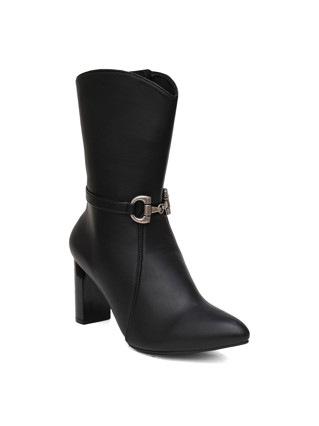 

Sherrif Shoes Women PU Winter Boots, Black