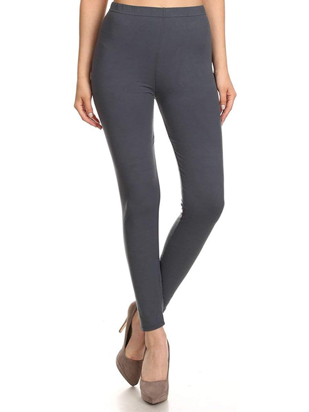

Jaanvi Women Ankle-Length Cotton Leggings, Grey