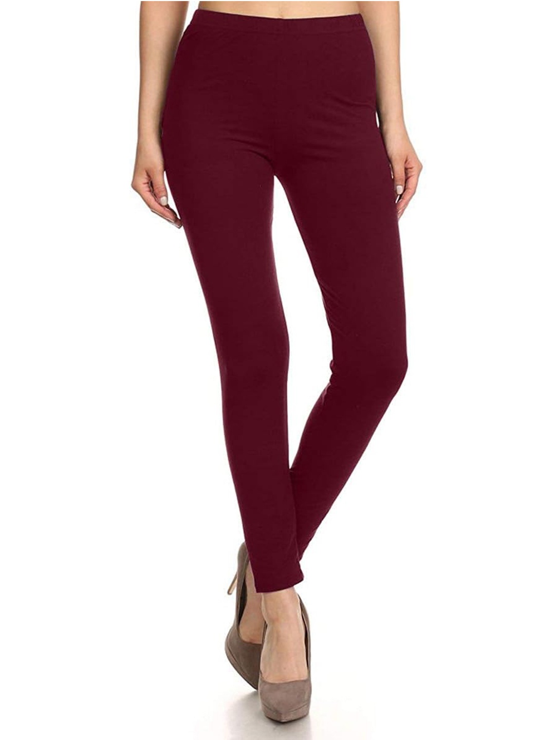 

Jaanvi Women Ankle-Length Leggings, Maroon