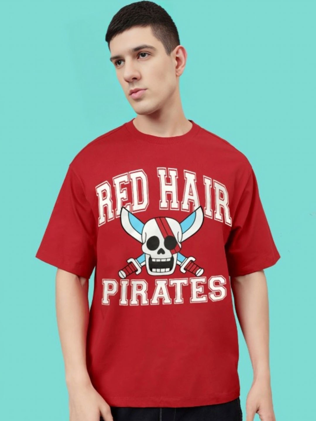 

Entertainment Store Men One Piece 2837 Printed T Shirt, Maroon