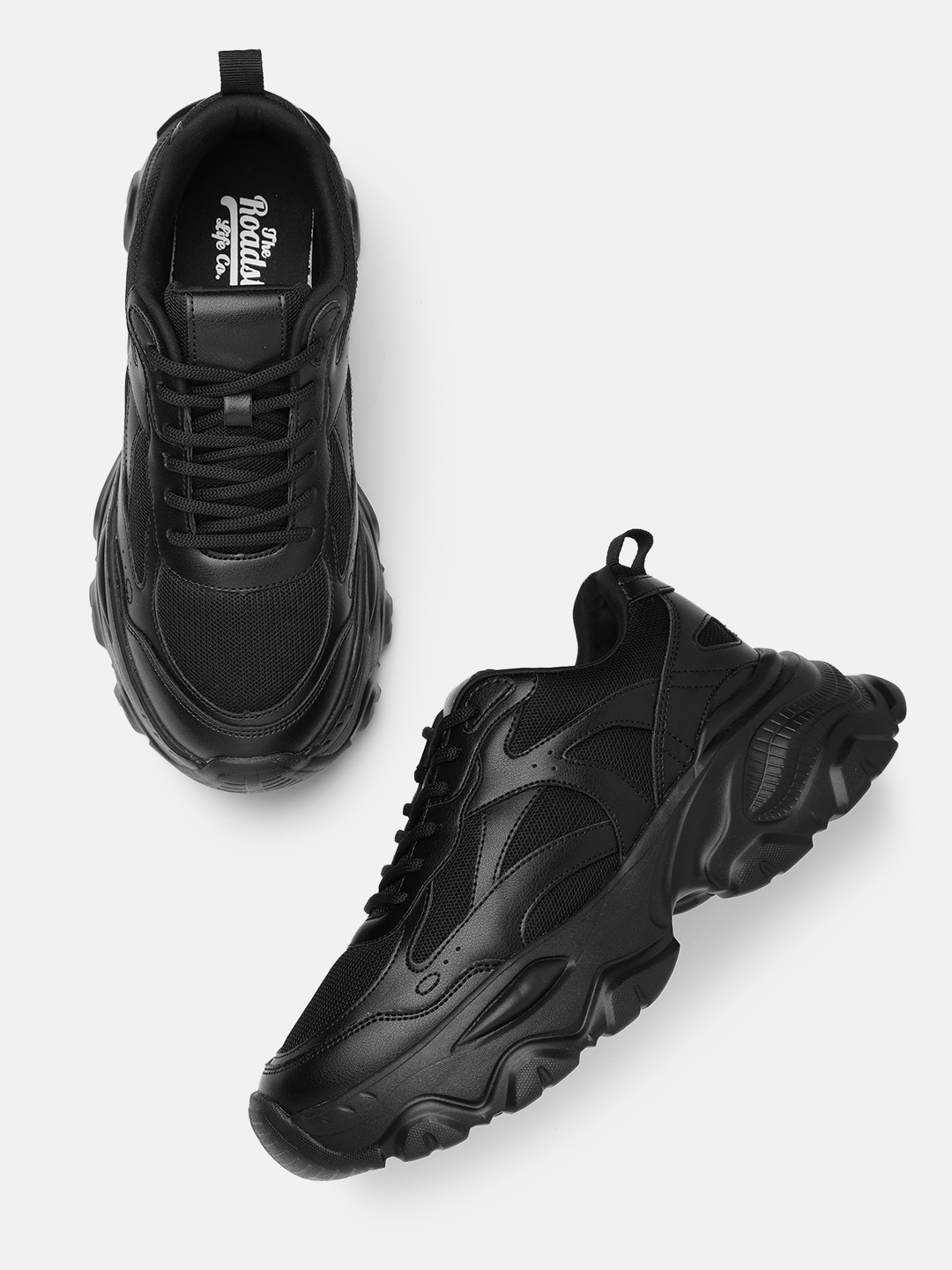 

The Roadster Life Co. Women Phylon Sole Walking Shoes, Black