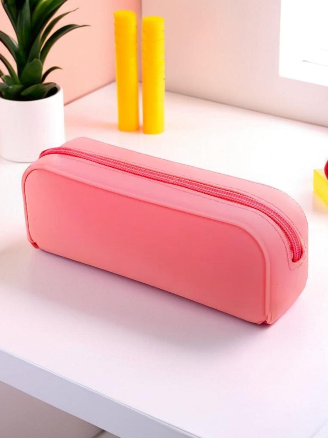 

Tinker Squad Pink Multipurpose Silicone Travel Organizer Pencil Case Kids Stationery