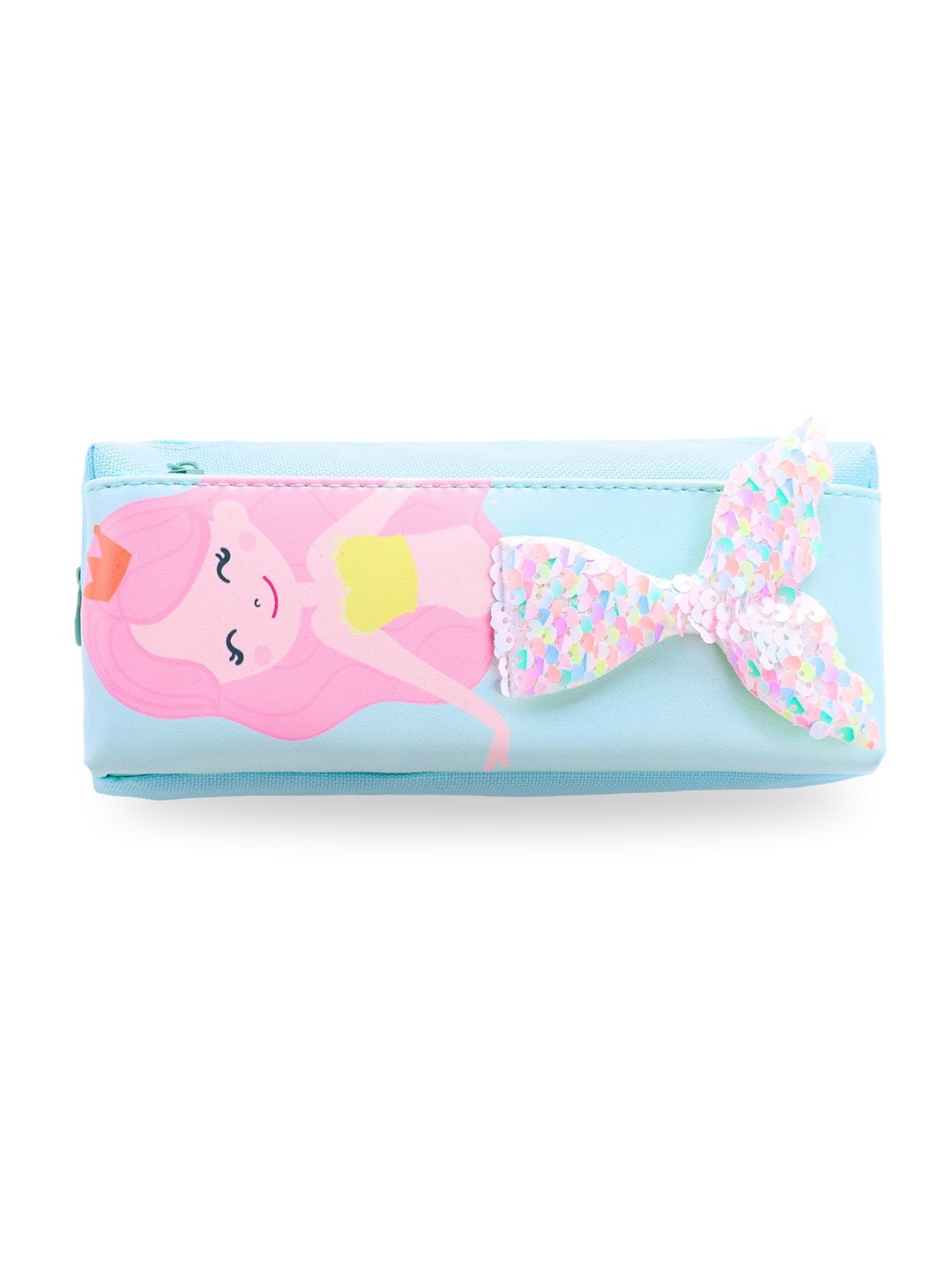 

Tinker Squad Kids Mermaid Sequence Canvas Pencil Case, Blue