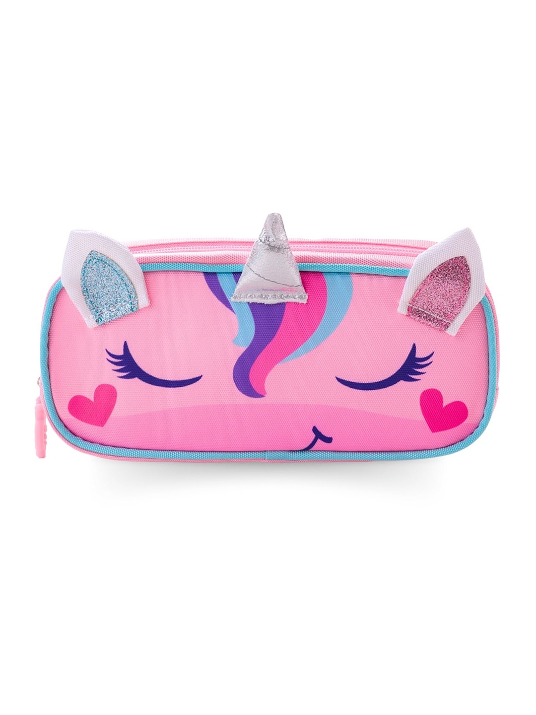 

Tinker Squad Kids Unicorn Spacious Canvas Pencil Case, Pink