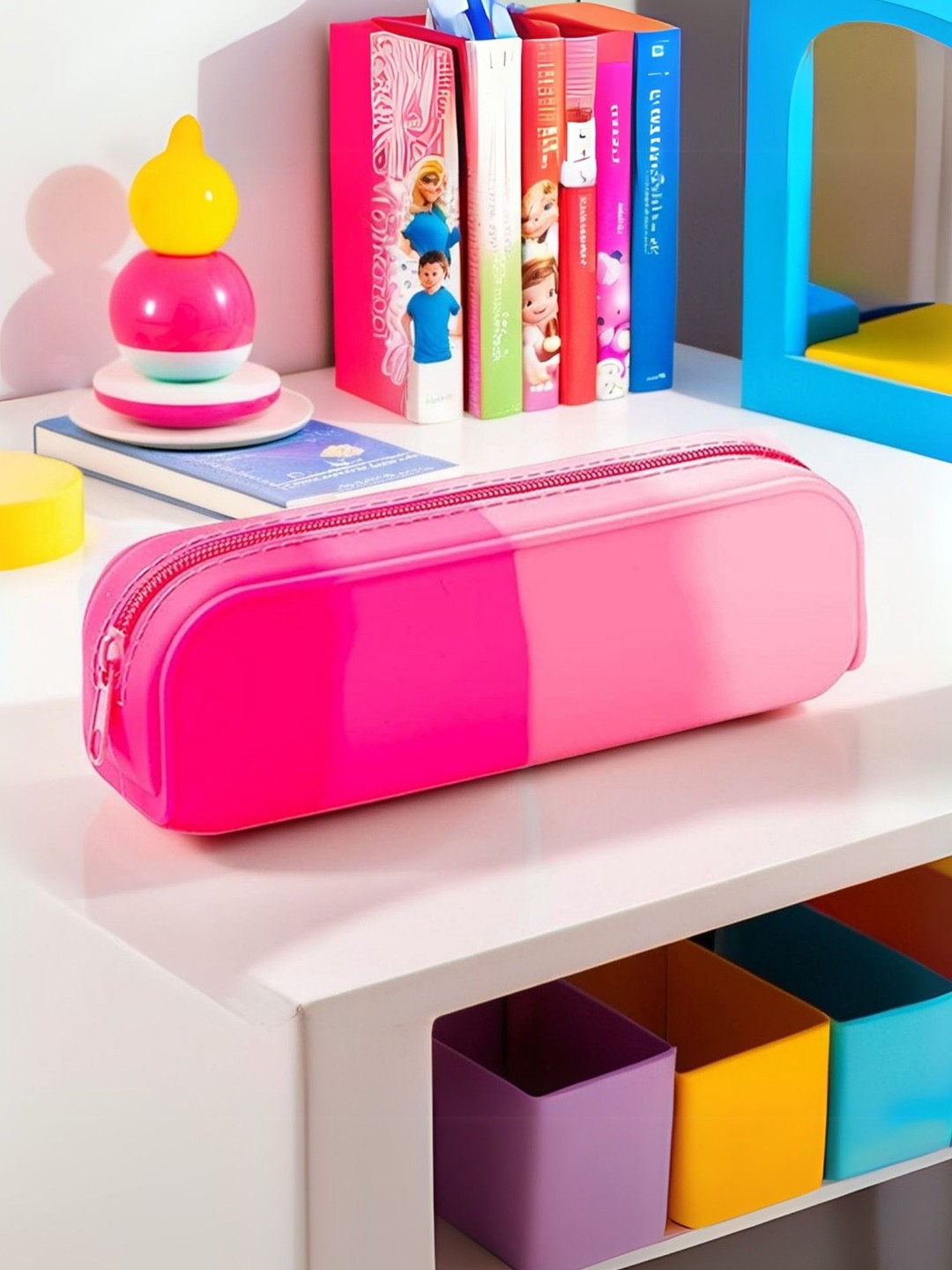 

Tinker Squad Candy Shades Silicone Travel Organizer Pencil Case Kids Stationery, Pink