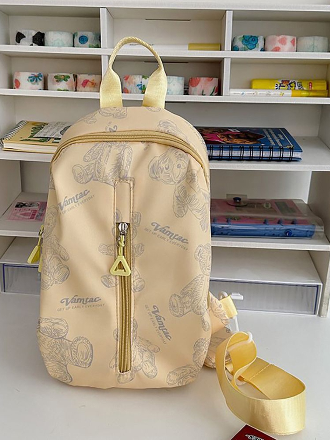 

StyleCast x Revolte Printed Structured Shoulder Bag, Yellow