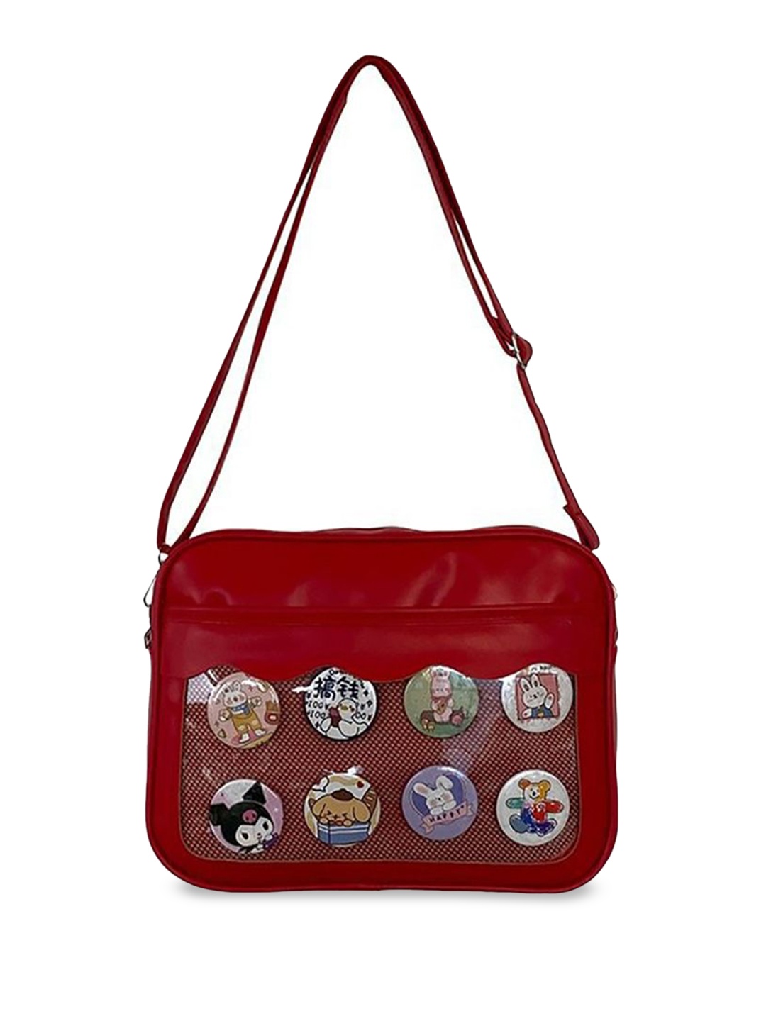 

StyleCast x Revolte PU Structured Handheld Bag, Red