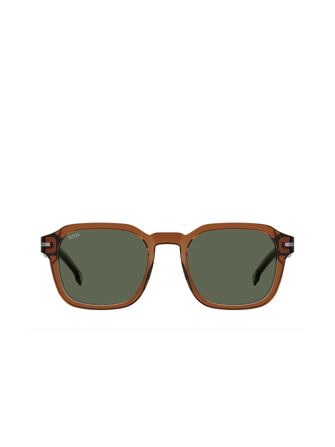 

HUGO Men Rectangle UV Protected Lens Sunglasses 20680209Q51QT, Green