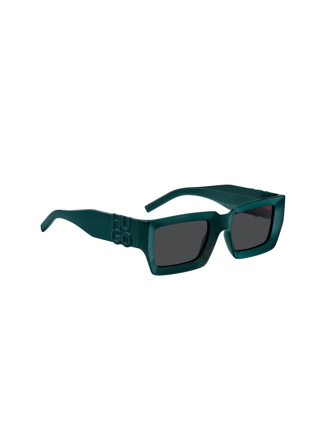 

HUGO Men Rectangle UV Lens Sunglasses 207441MR854IR, Grey