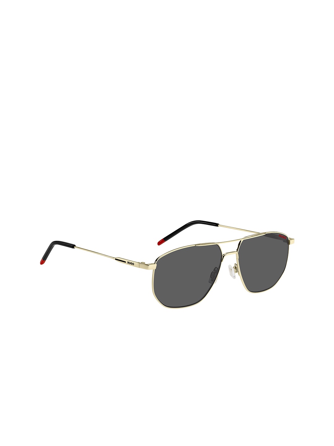 

HUGO Men Aviator Sunglasses with UV Protected Lens 205472J5G58IR, Grey