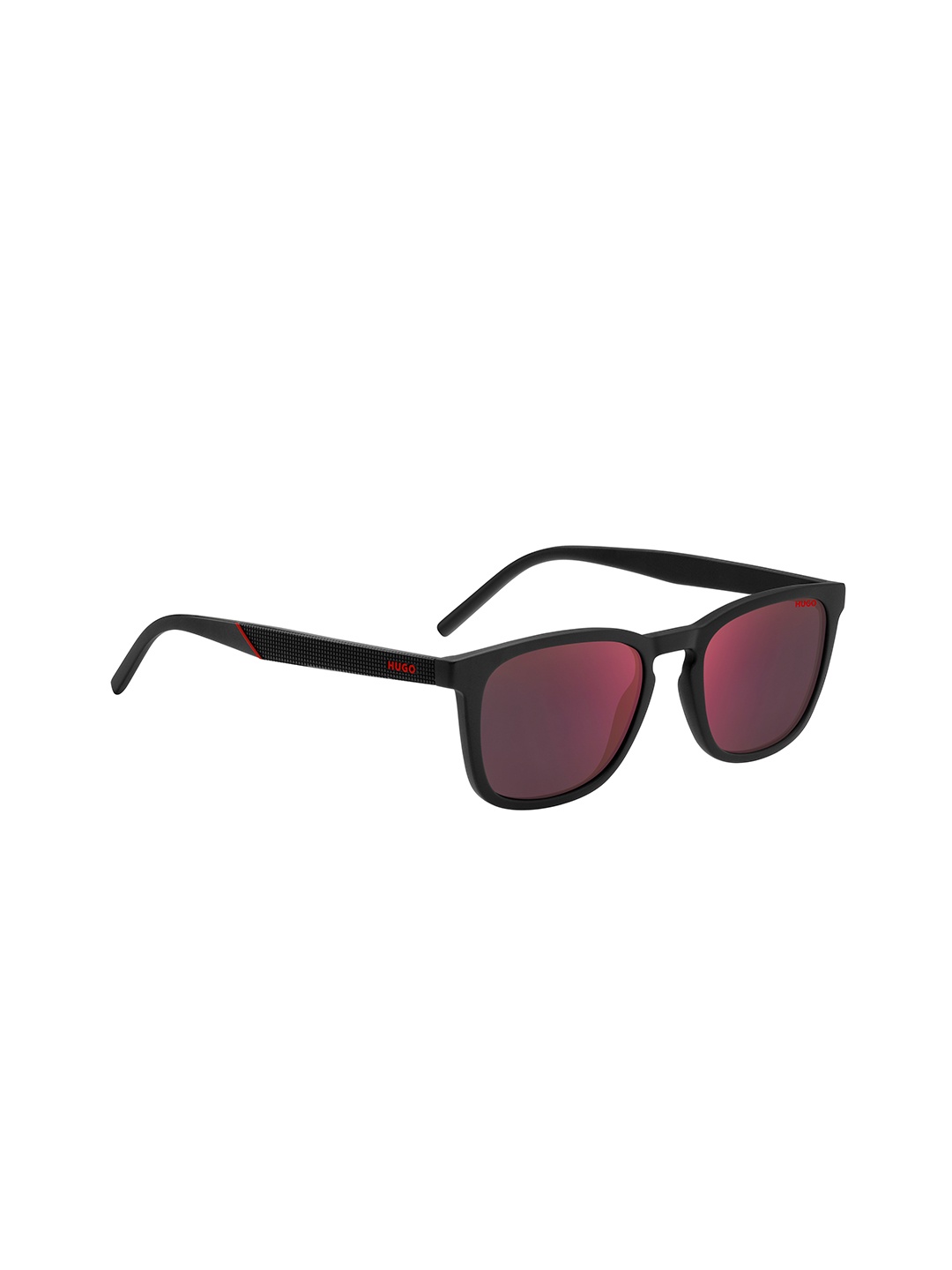 

HUGO Men Rectangle Sunglasses with UV Protected Lens 20707980753AO, Red