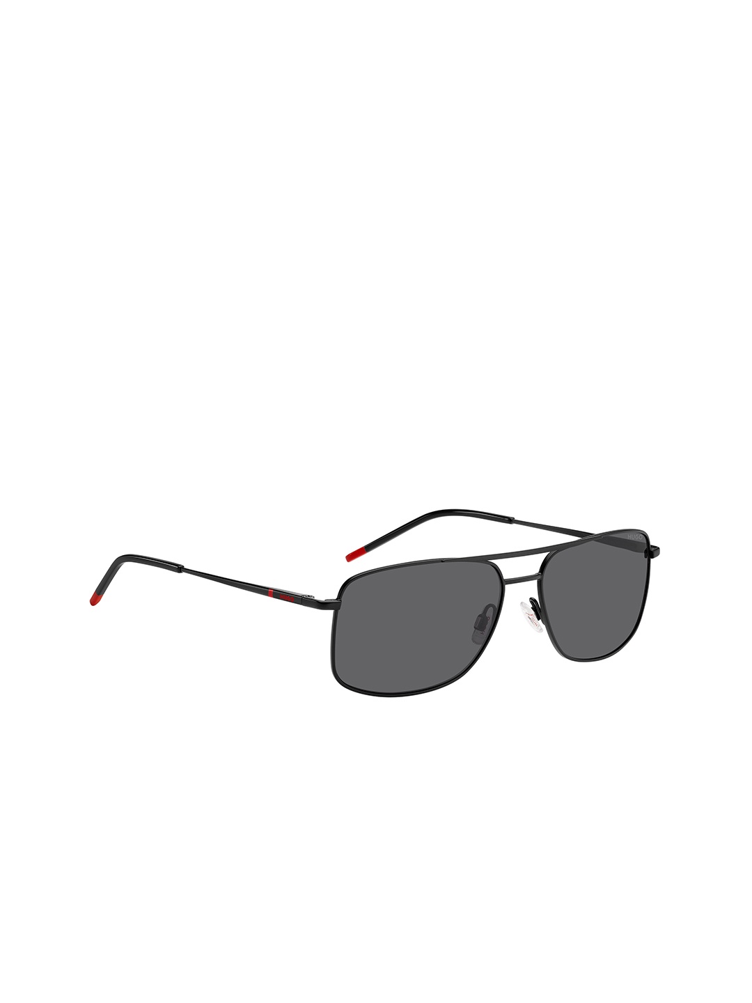 

HUGO Men Rectangle Sunglasses with UV Protected Lens 206999OIT59IR, Black