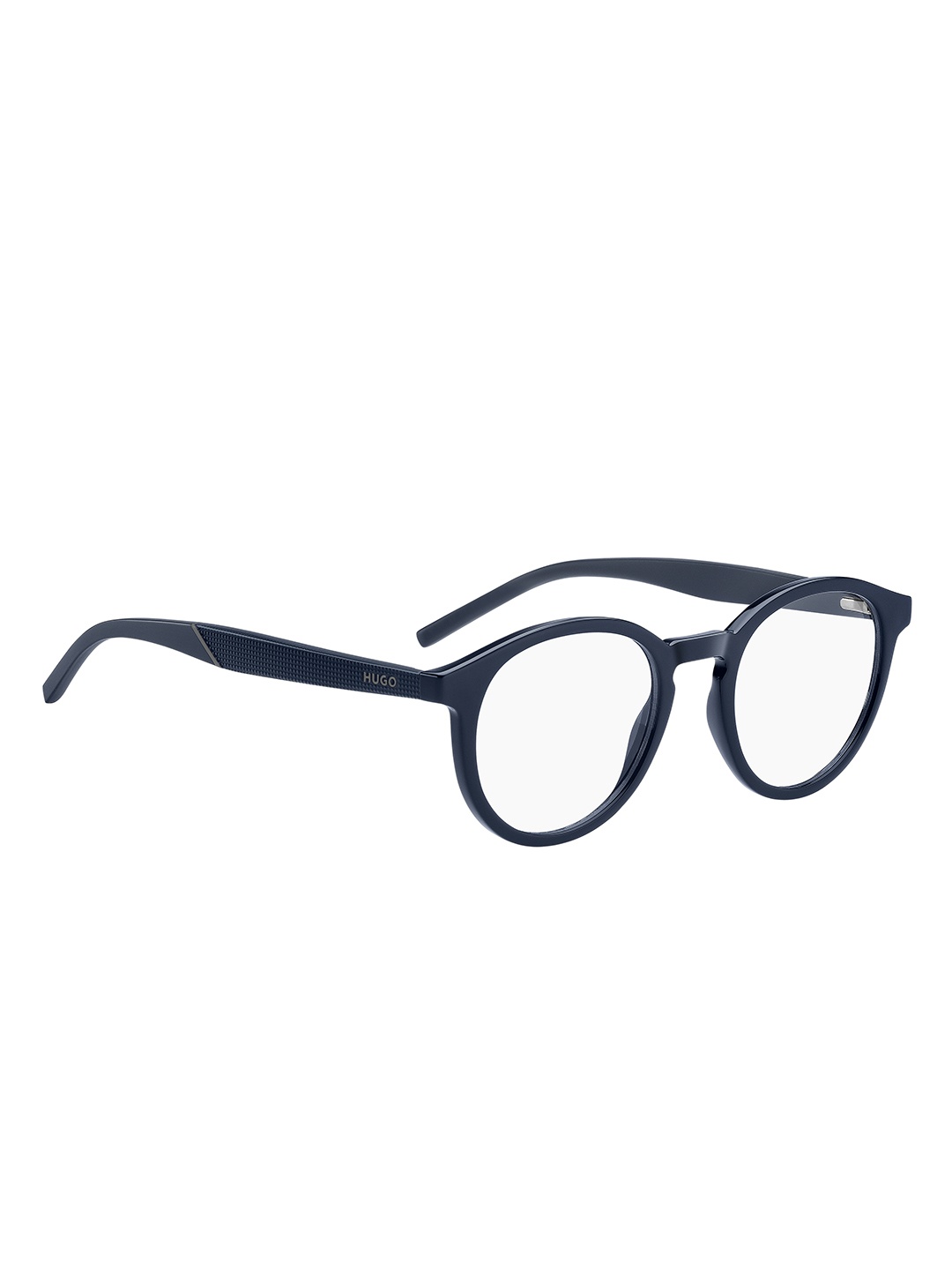 

HUGO Men Round Sunglasses with UV Protected Lens 2075809N75099, Transparent