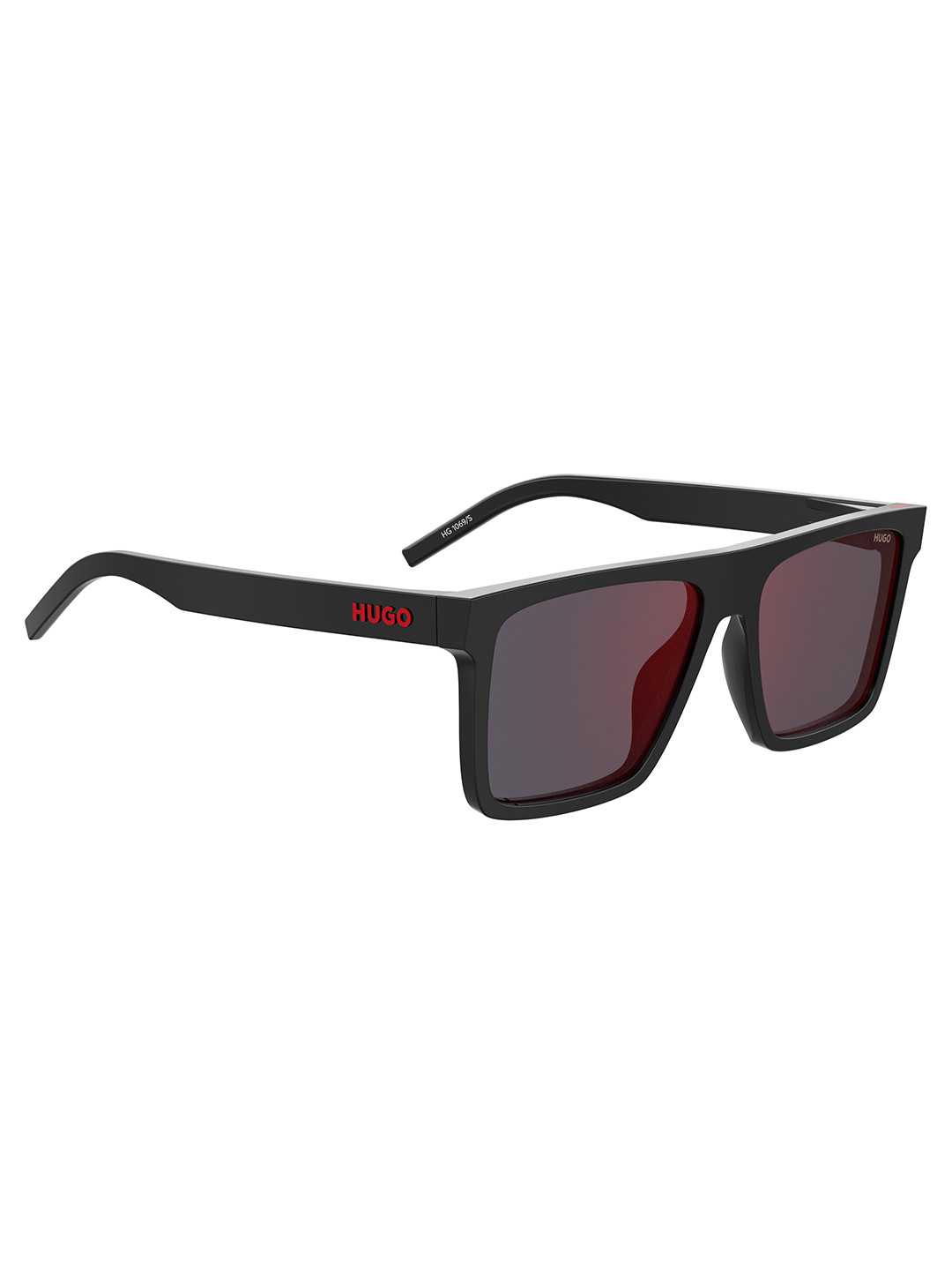 

HUGO Men Square Sunglasses with UV Protected Lens 20300980756AO, Red