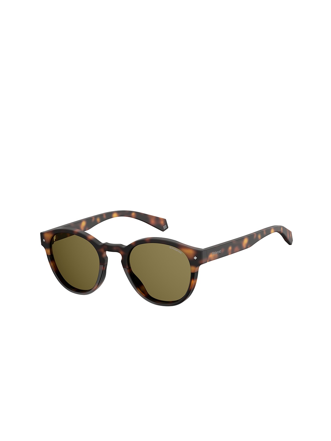 

Polaroid Unisex Square Sunglasses with UV Protected Lens 20101208649SP, Brown