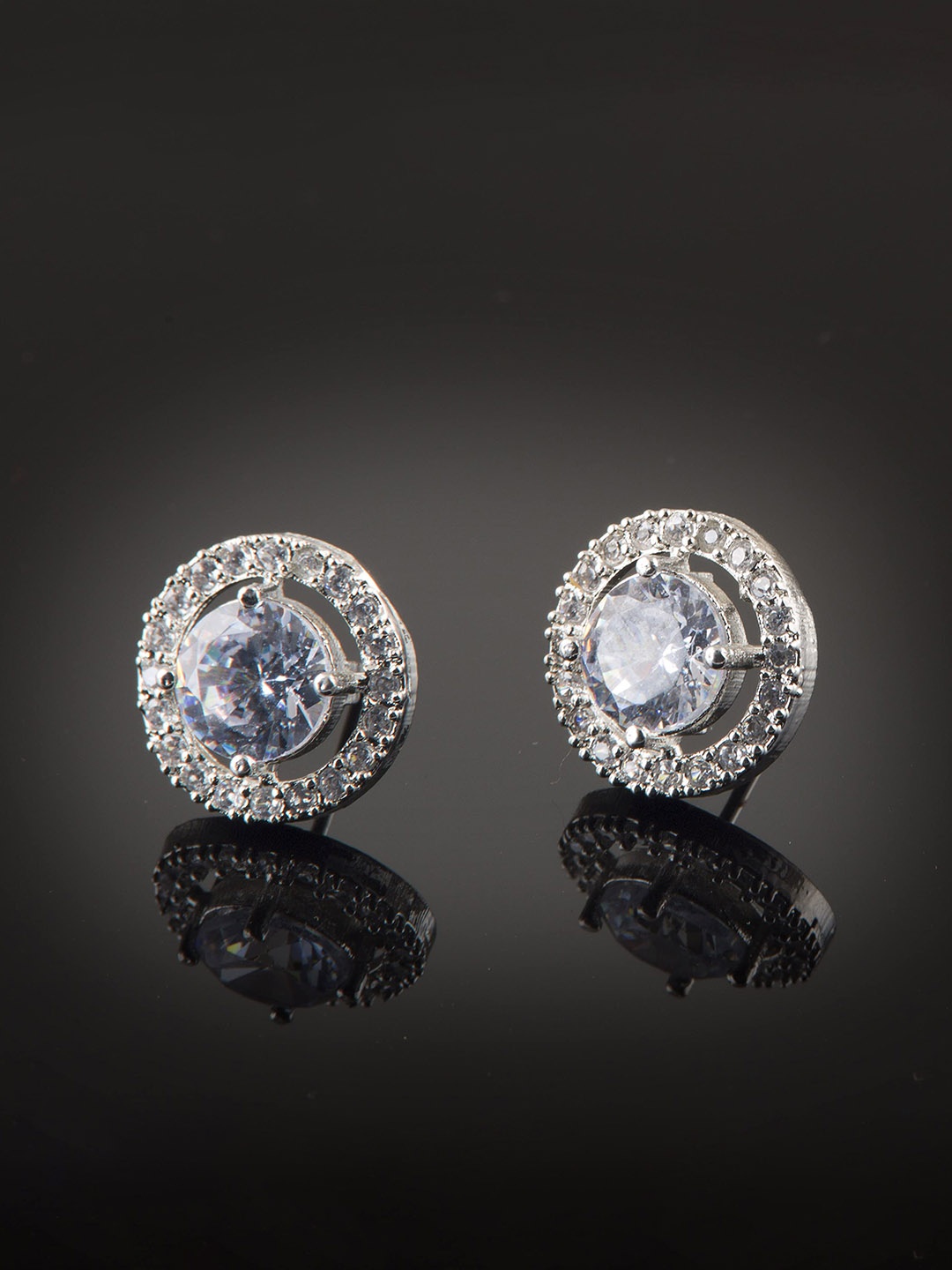 

Styled Diva Contemporary Studs Earrings, Silver