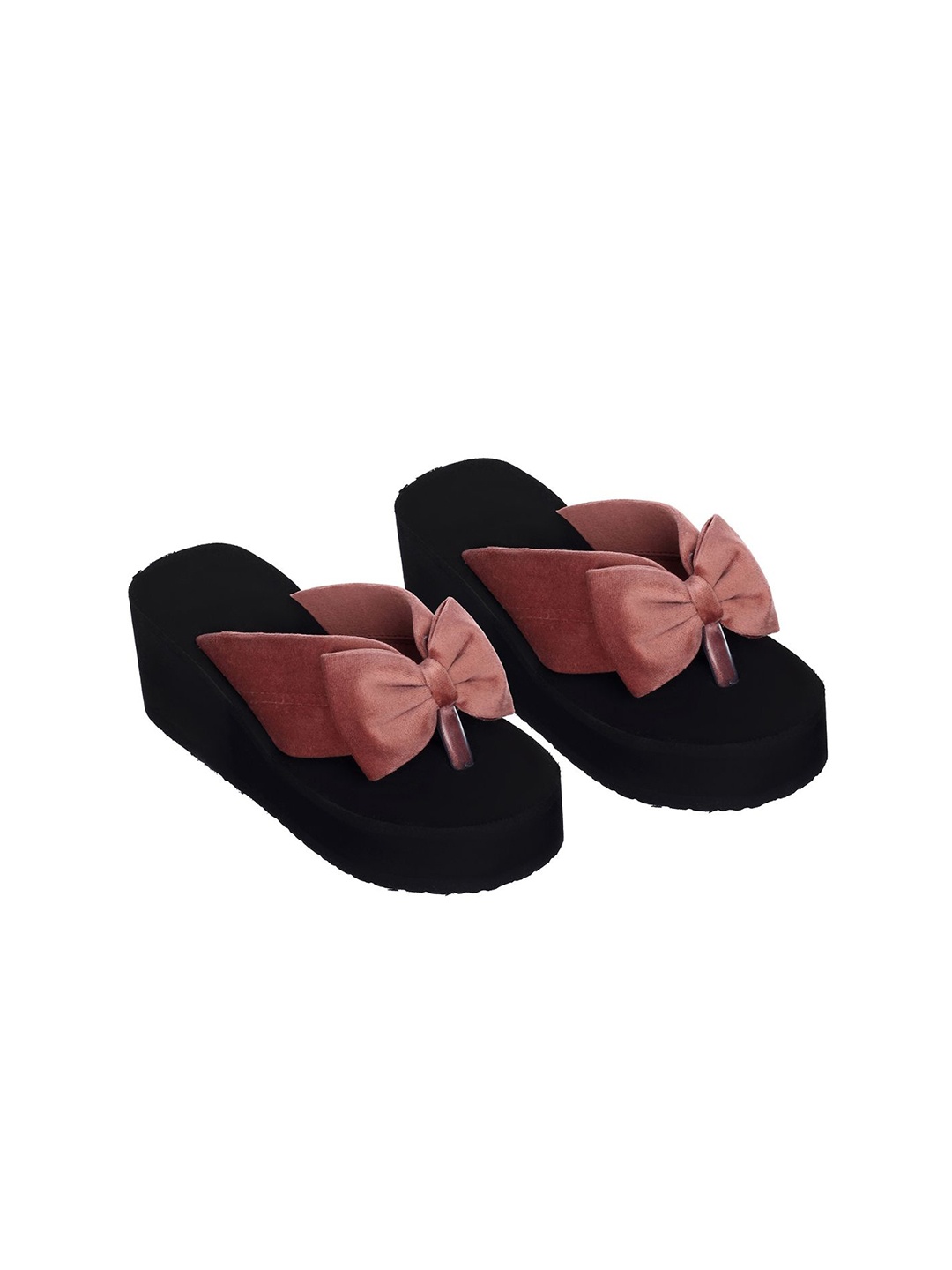 

ROSVI Women Casual Platform Heels, Peach