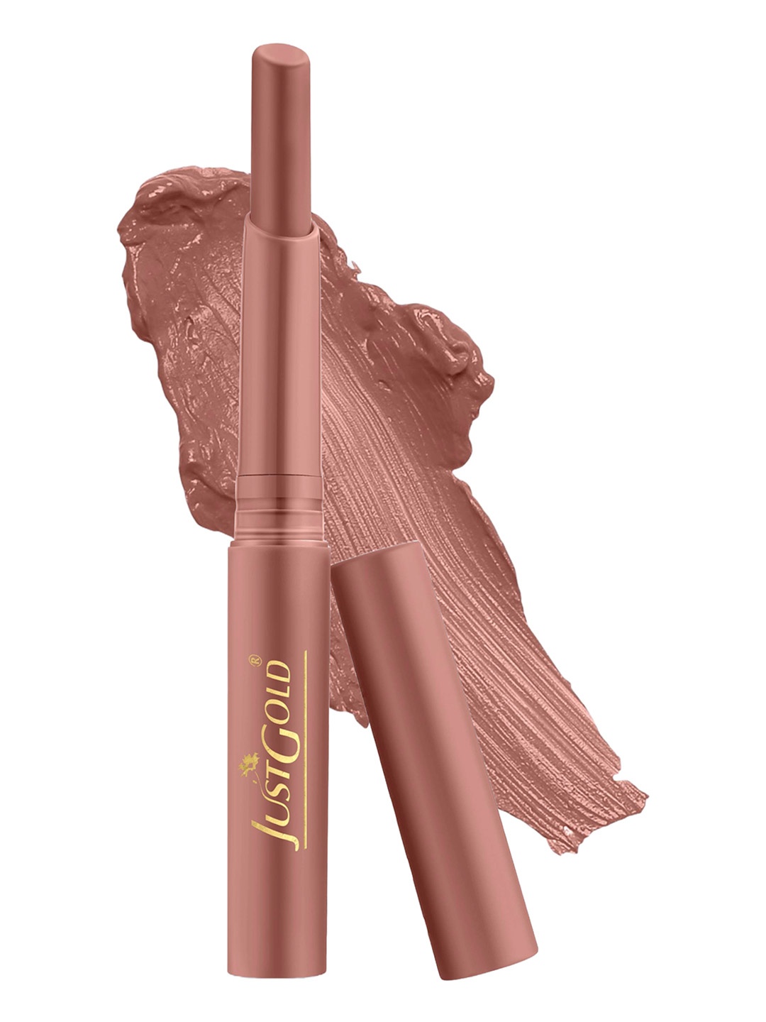

JUSTGOLD Long Lasting Matte Lipstick With Vitamin E & Aloe Vera - 4 g - Cashmere 21, Nude