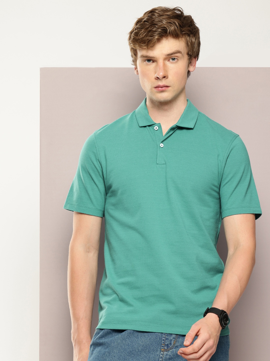 

Kook N Keech Men Polo Collar T-shirt, Green