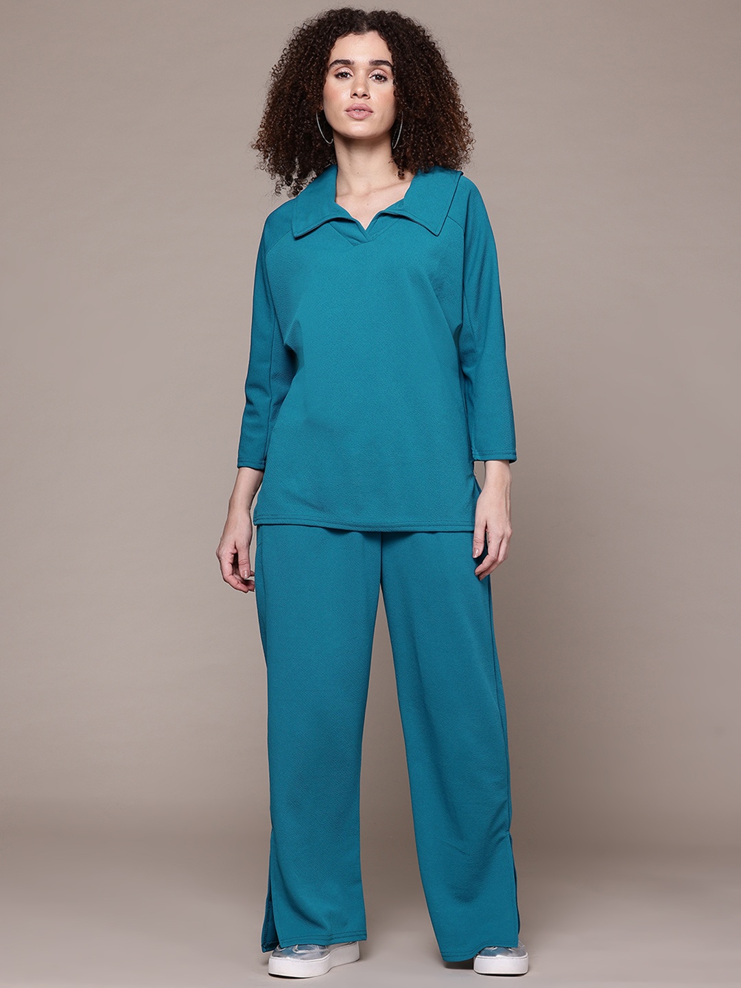 

The Roadster Lifestyle Co. Top With Trousers, Blue