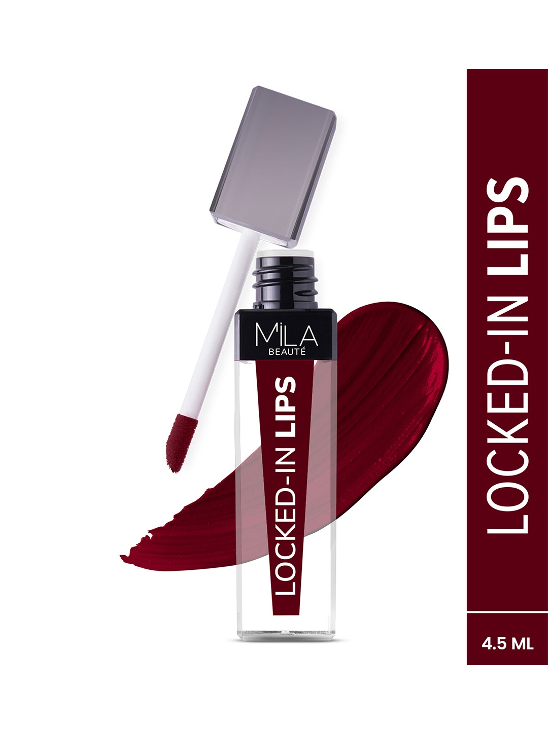 

MILA BEAUTE Locked In Lips Transfer Proof Liquid Lipstick- 4.5 ml- Berry Candy 09, Brown