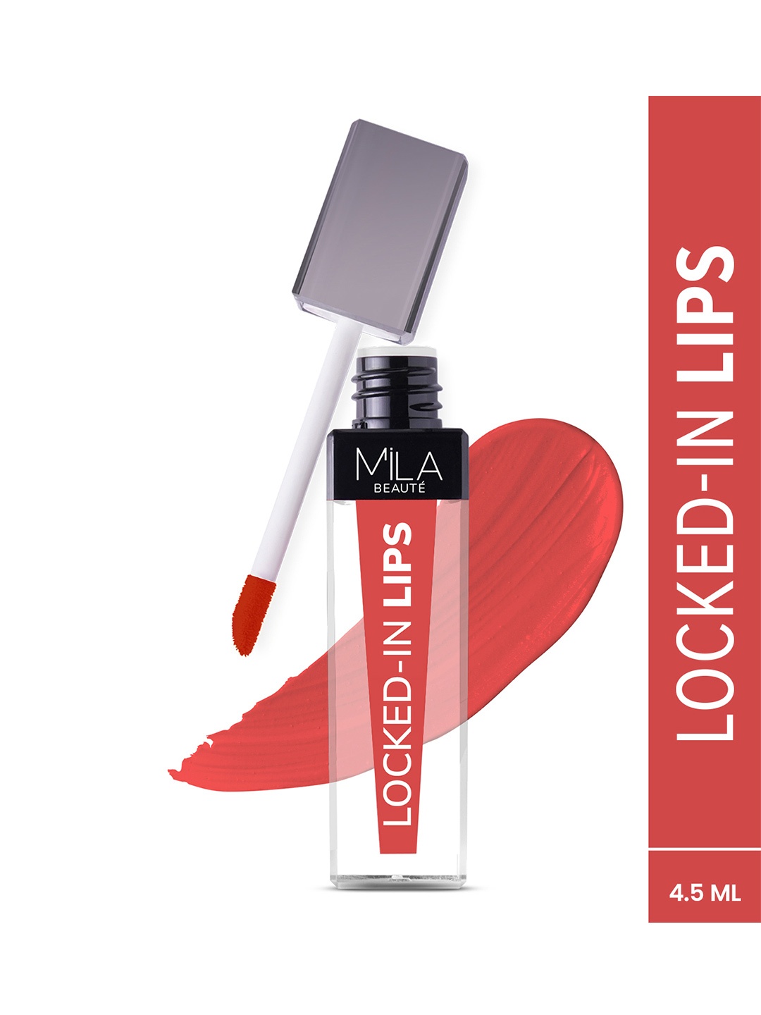 

MILA BEAUTE Locked In Lips Transfer Proof Liquid Lipstick - 4.5 ml - Hazel Creme, Red