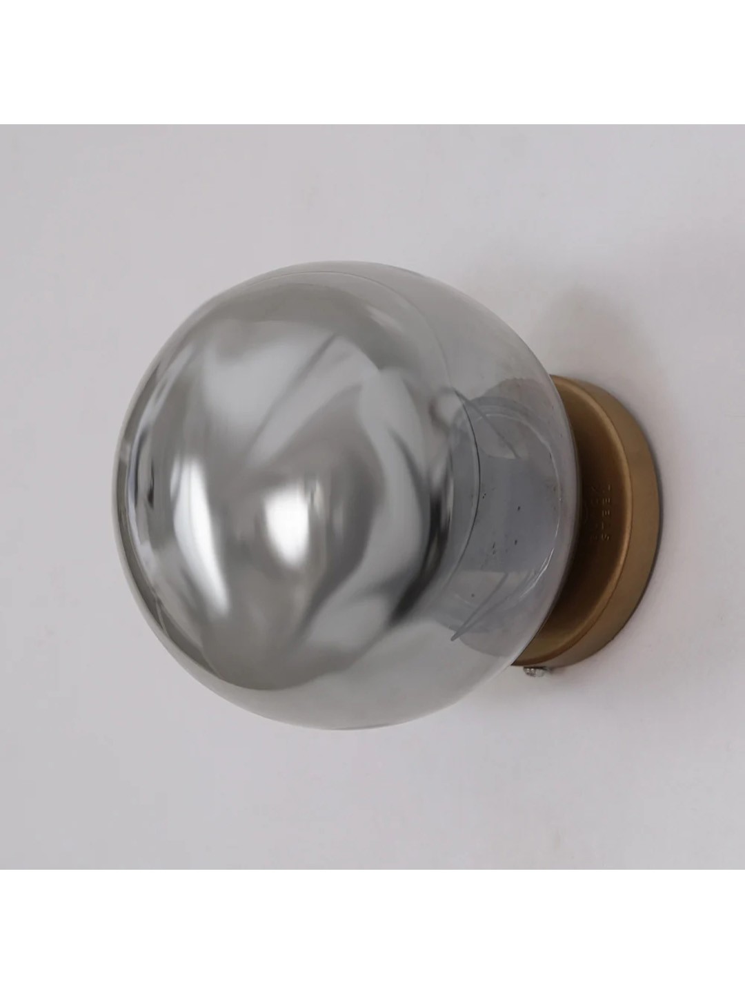 

THE BLACK STEEL Gold-Toned & Transparent Metal Wall Lamp