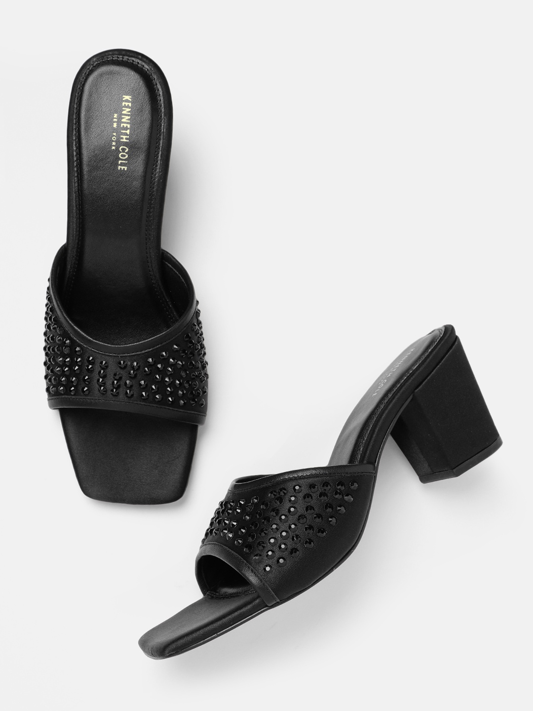 

Kenneth Cole Embellished Block Heels, Black