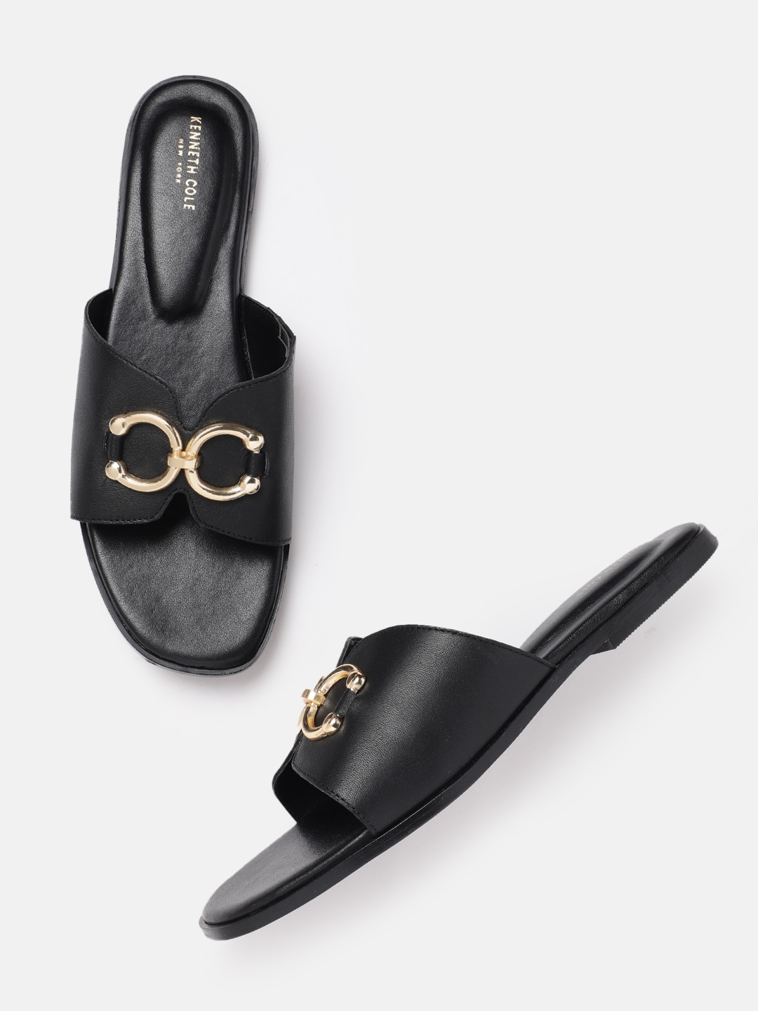 

Kenneth Cole Women Open Toe Flats, Black