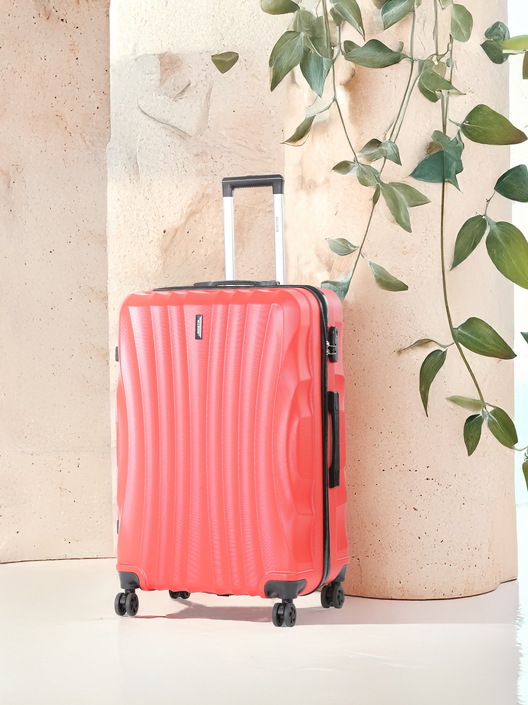 

Roadster Unisex Hard Sided Large Trolley Suitcase, Red