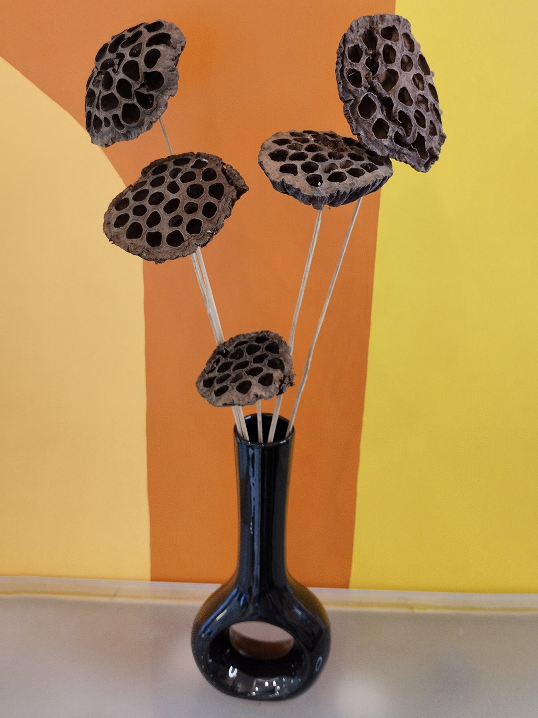 

Myntra Elegant Homes Brown 1 Bunch Lotus Artificial Flower