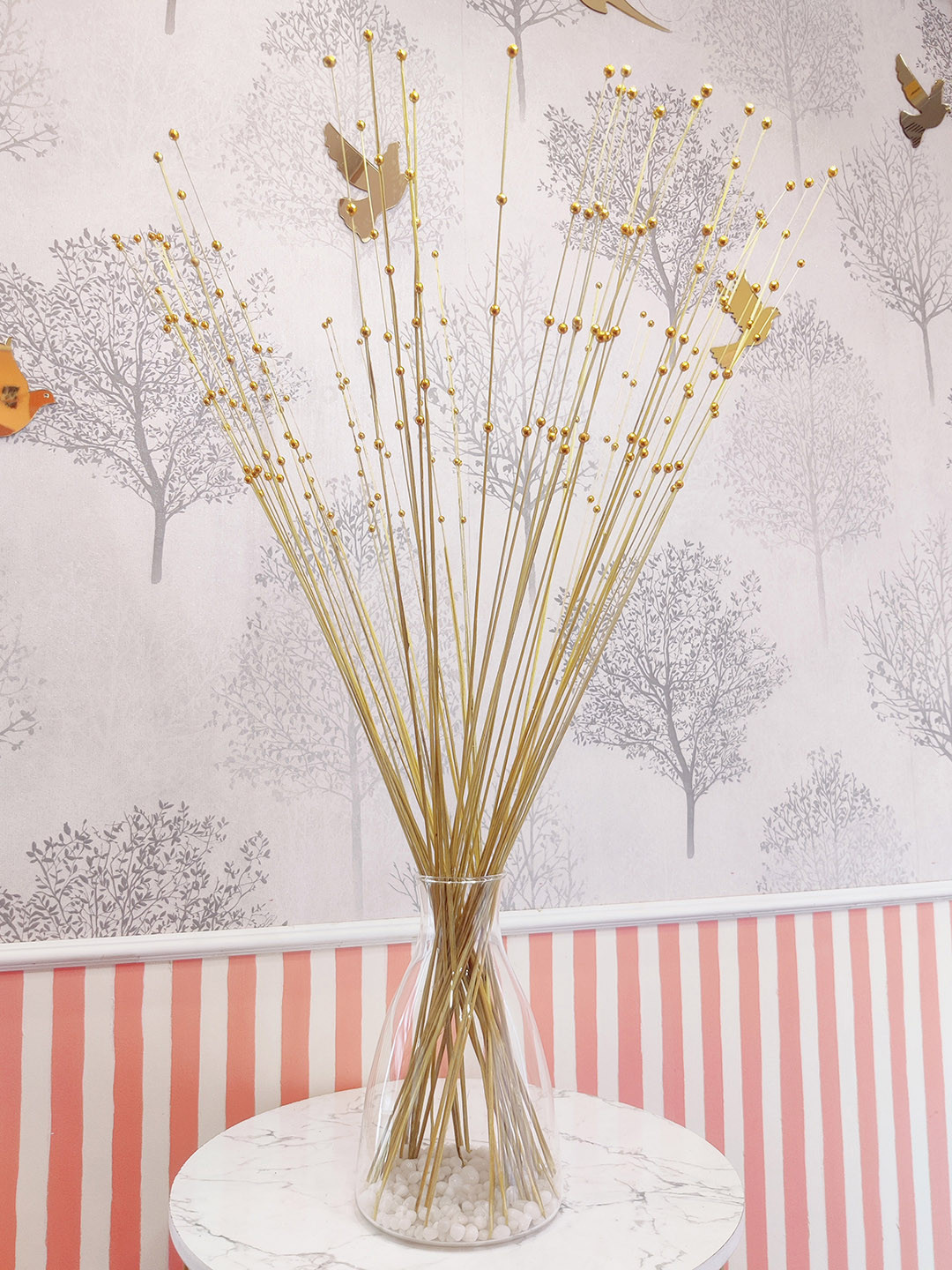 

Myntra Elegant Homes Gold-Toned 1 Bunch Blossom Artificial Flower