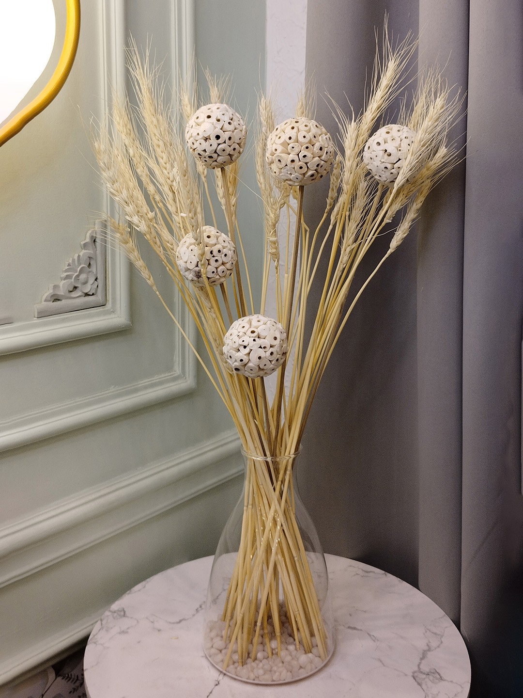 

Myntra Elegant Homes White 1 Bunch Delphinium Grass Artificial Flower