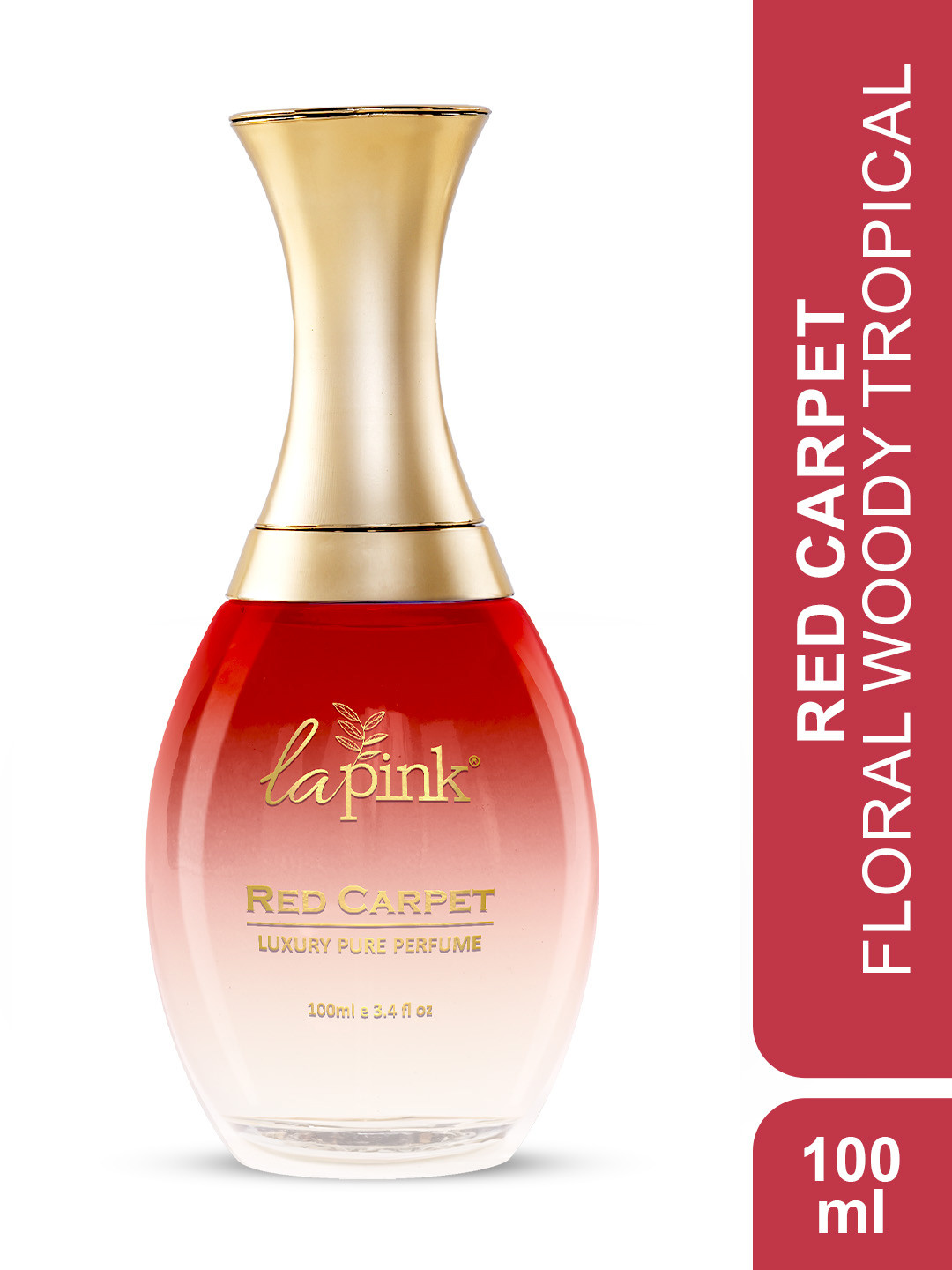 

La Pink Red Carpet Women French Luxury Pure Perfume - 100ml, Transparent