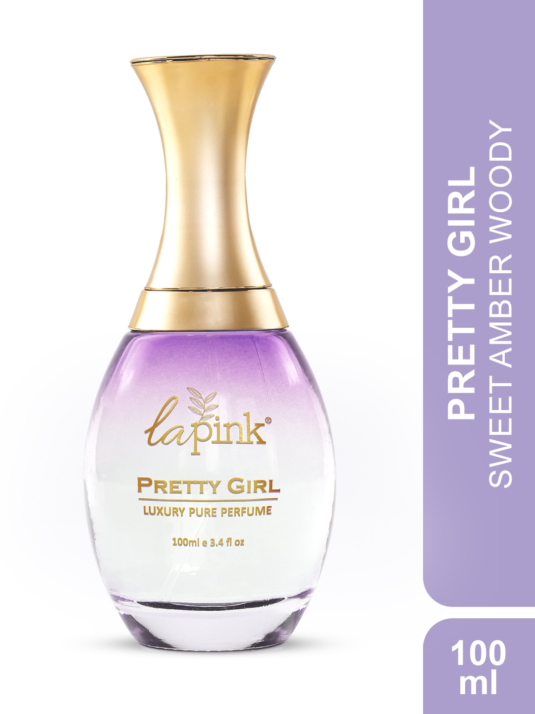 

La Pink Pretty Girl Women French Luxury Long Lasting Pure Perfume - 100 ml, Transparent