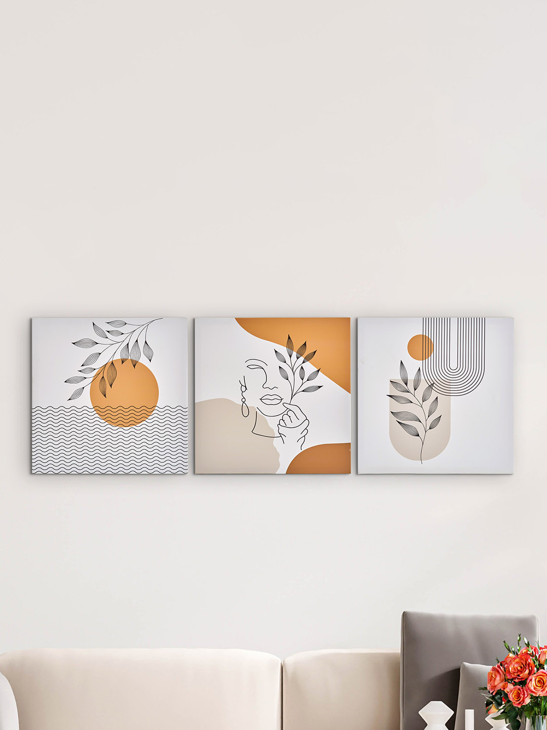 

Home Centre White & Yellow 2 to 4 Pieces Wood Wall Photo Frames