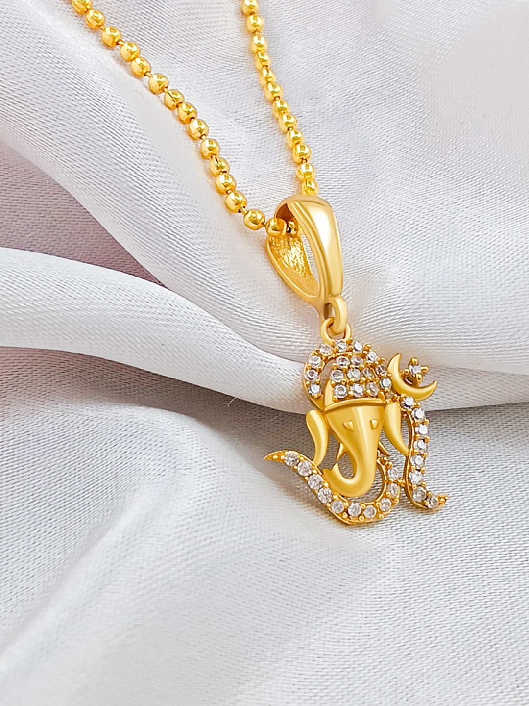 

Saizen Gold-Plated Contemporary Pendants with Chains