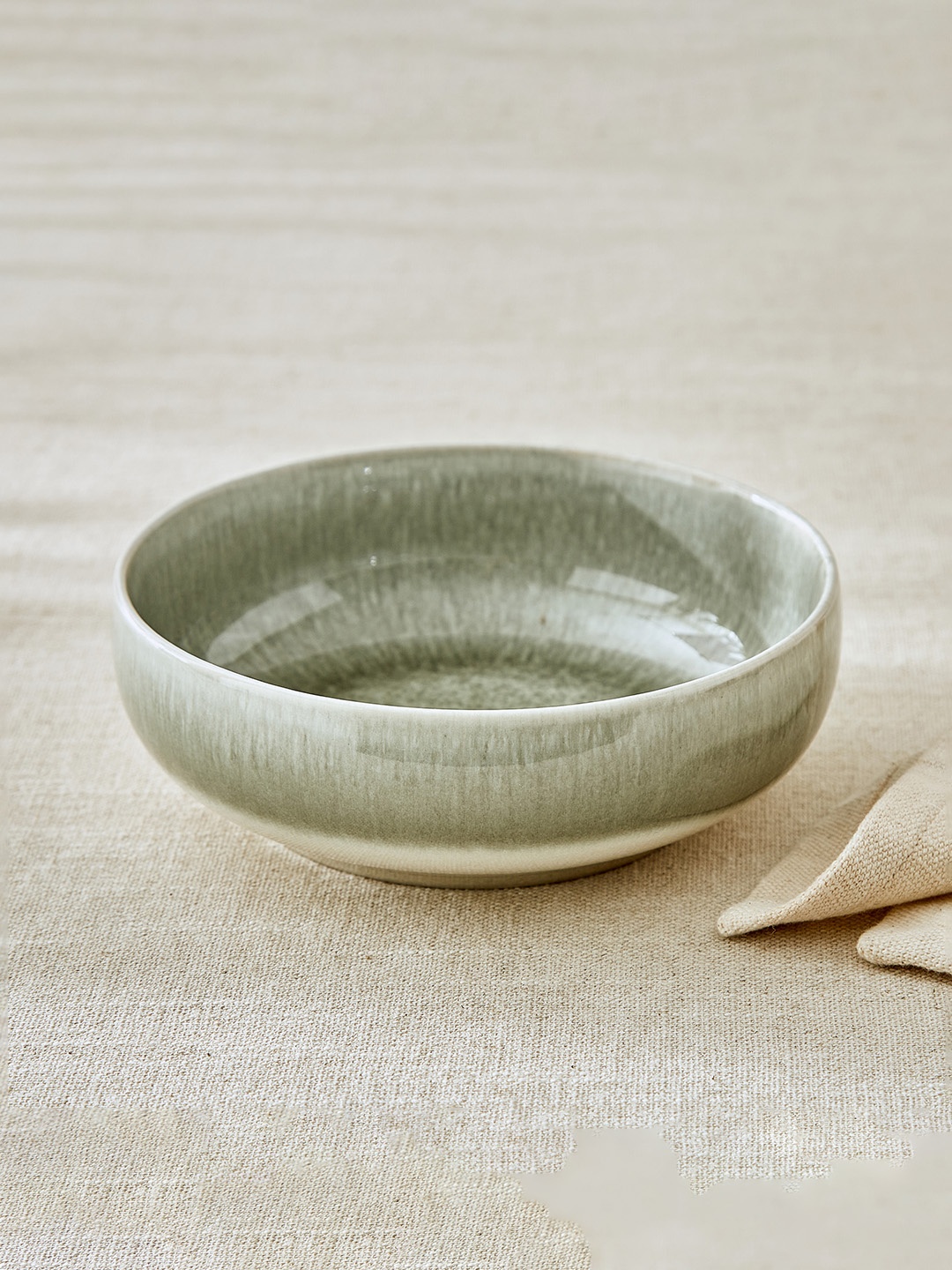 

Home Centre Green 2020 1 Pieces Stoneware Dishwasher and Microwave Safe Serving Bowl