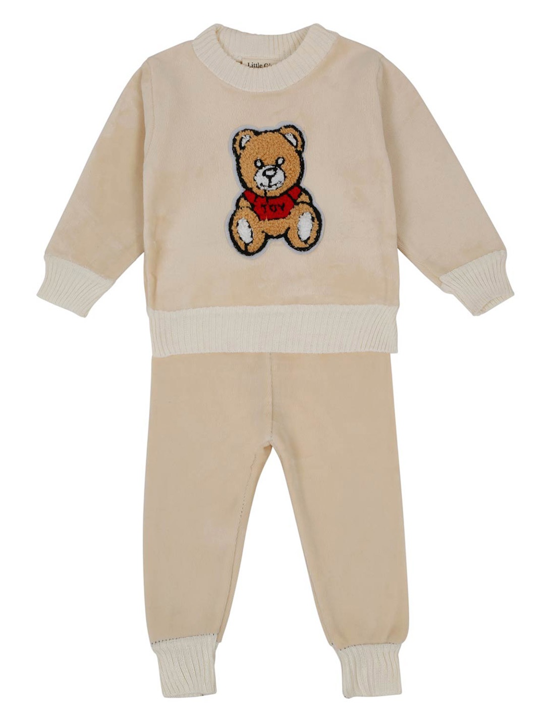 

LITTLE GINNIE Kids Sweatshirt & Trousers Clothing Sets, Brown