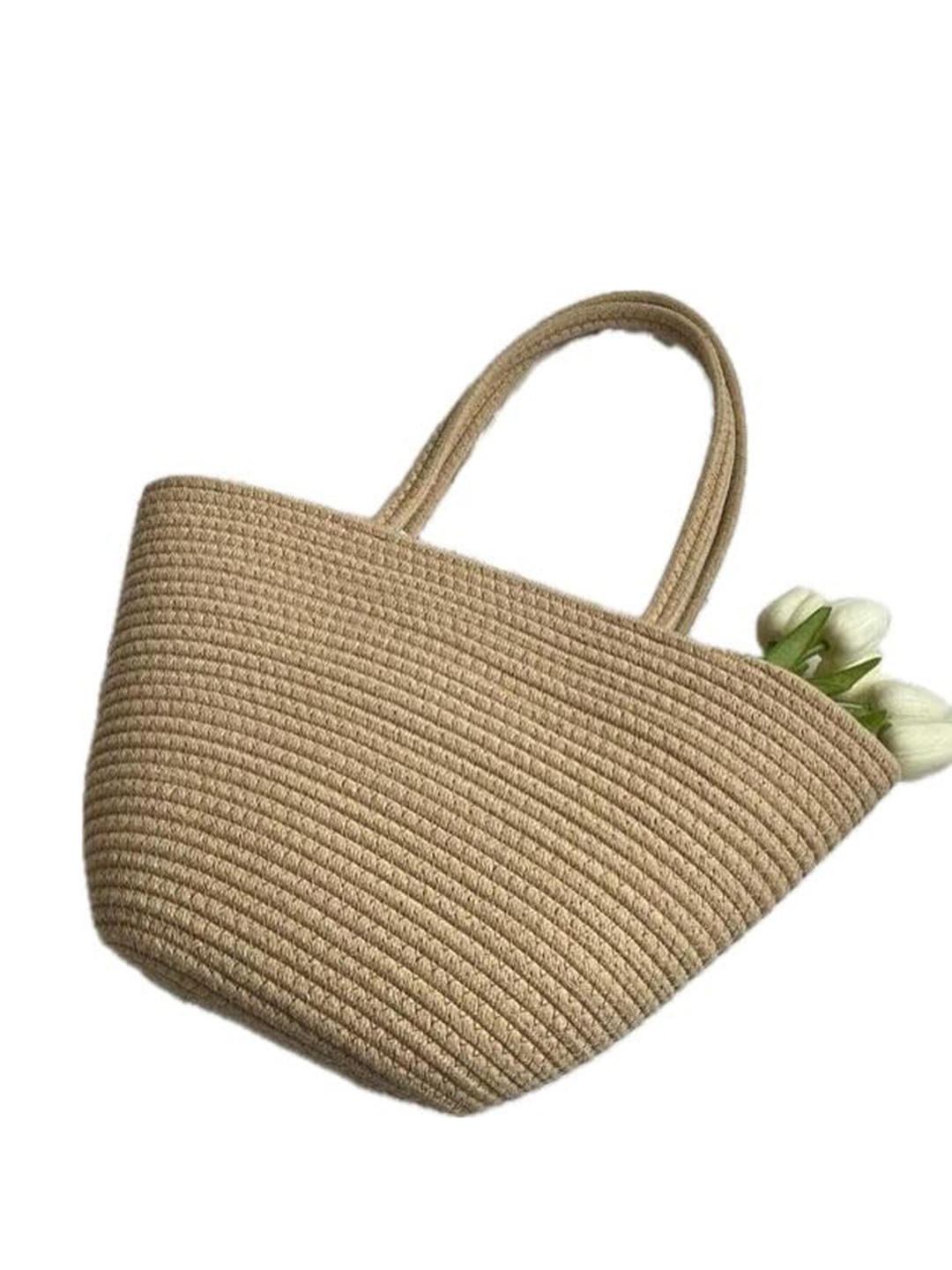

Textile and Beyond Structured Tote Bag, Brown