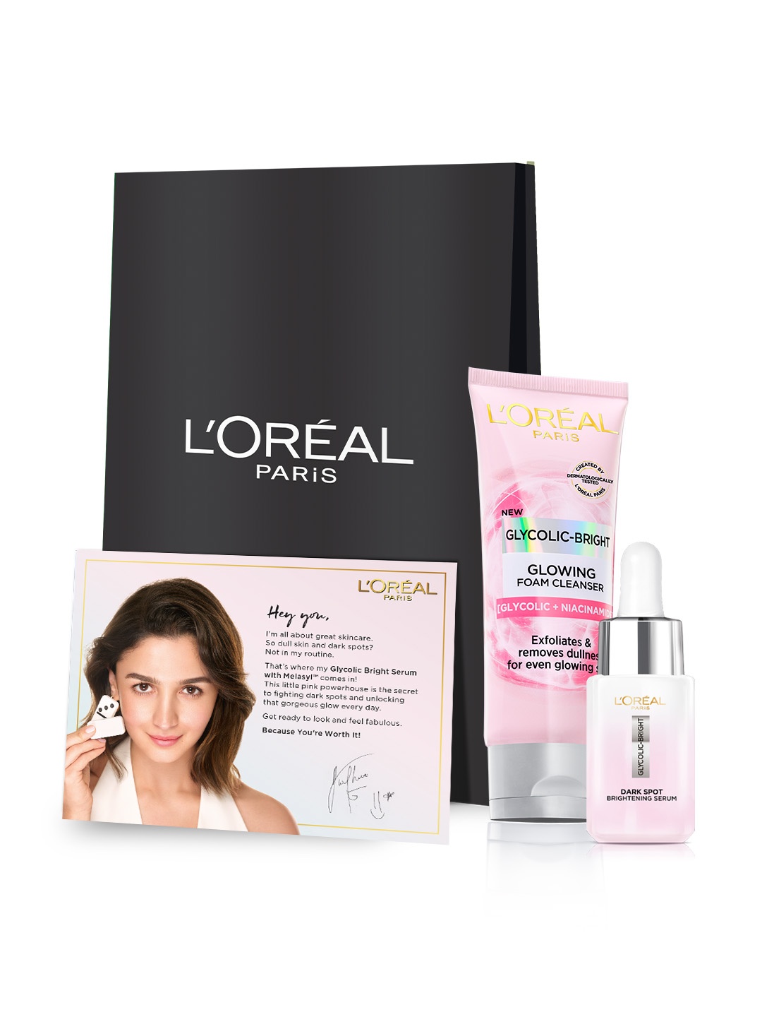 

LOreal Paris Alia's Glycolic Glow Combo, Pink