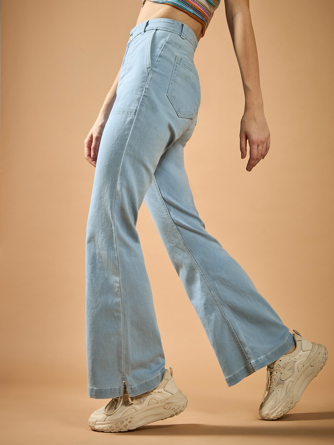 

Roadster Women Bootcut High rise Regular Stretchable Denim Jeans, Blue