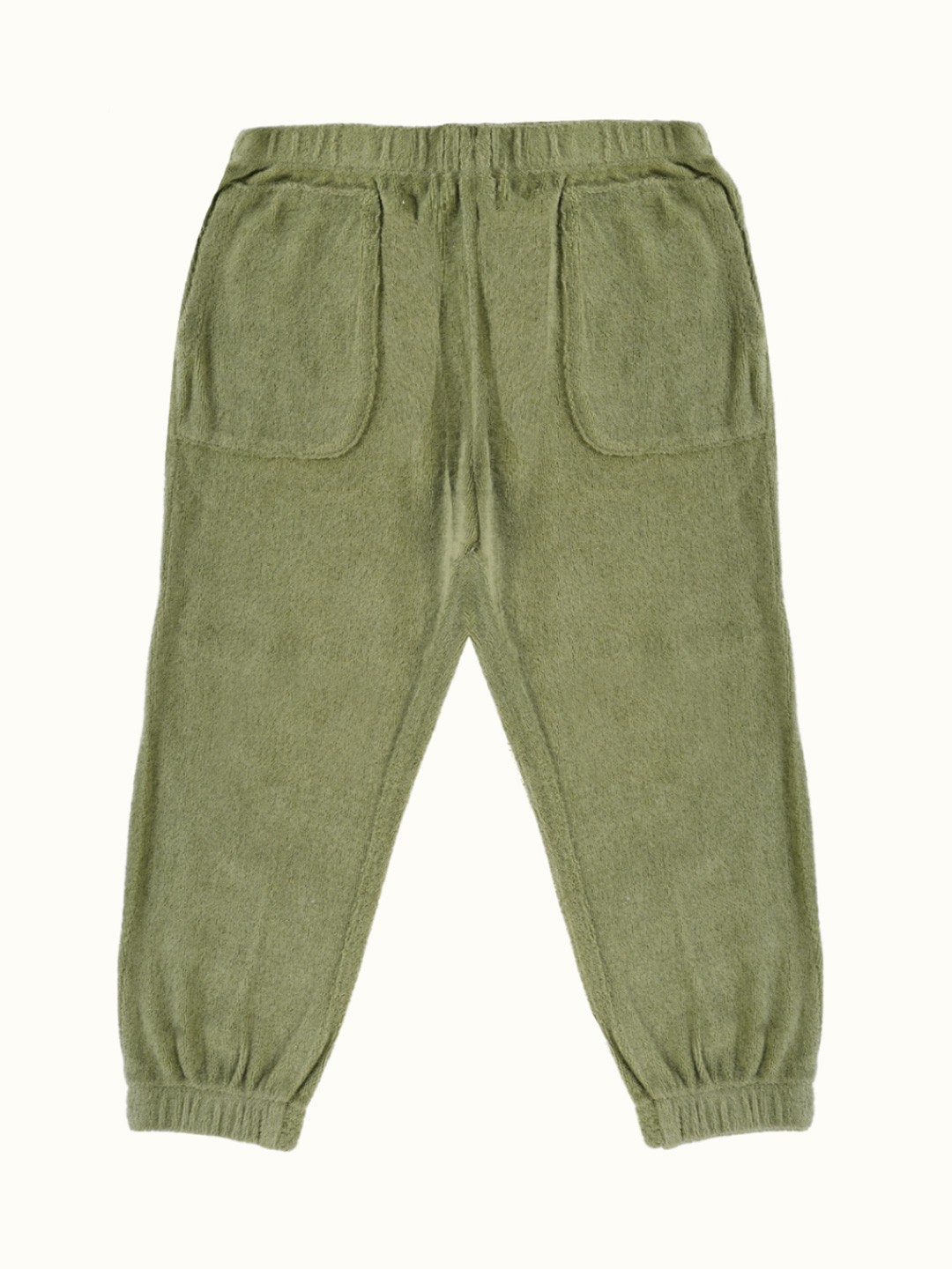

Greendeer Kids Regular Fit Mid Rise Cotton Joggers, Green