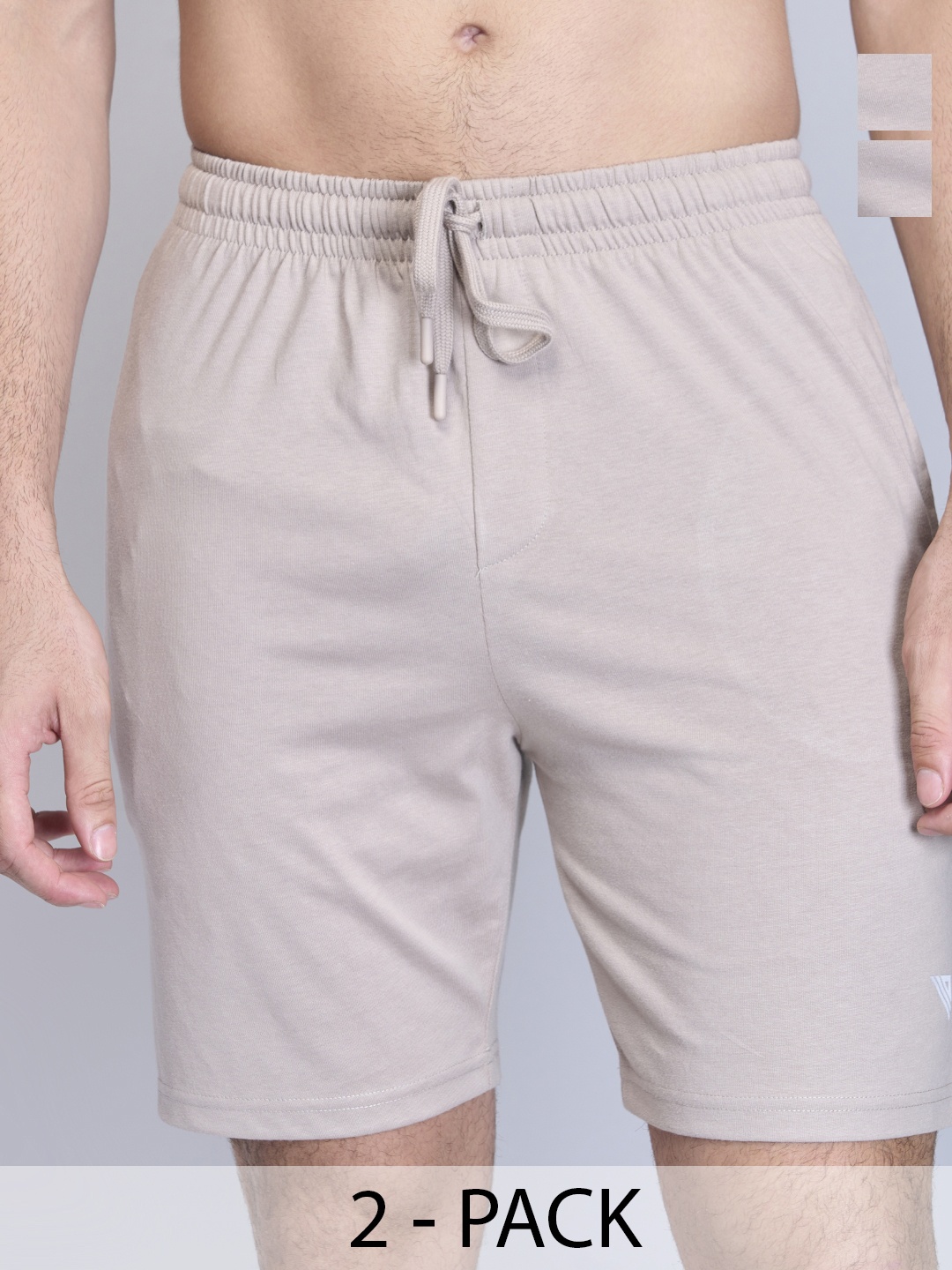 

Unibro Men Regular Fit Mid-Rise Shorts, Beige